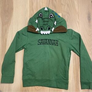 Savannah Kids' Green Dinosaur Hoodie Unisex Size S (6).
